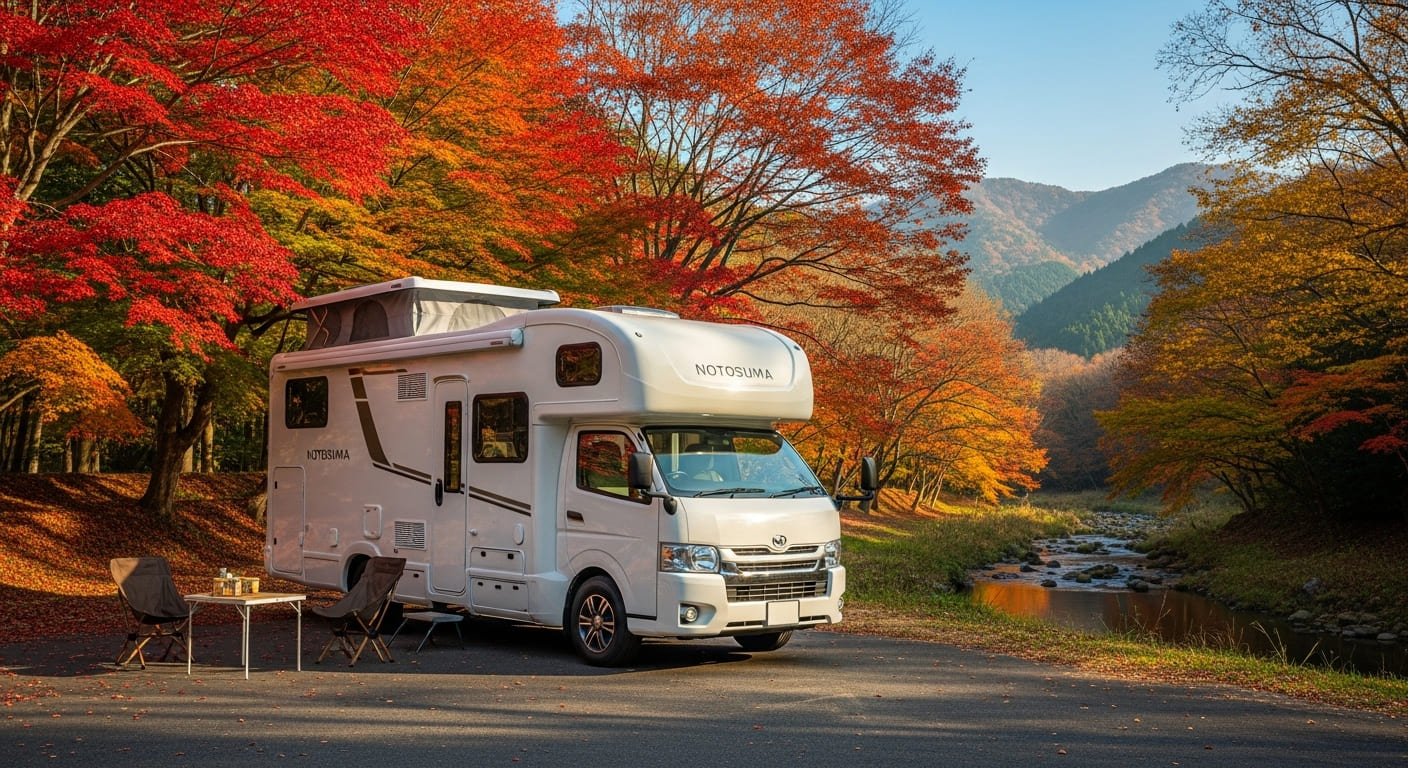 石川でのキャンピングカーのレンタル費用と宿泊費