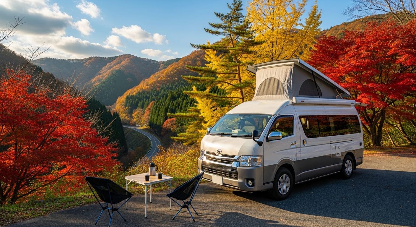 福島でのキャンピングカーのレンタル費用と宿泊費